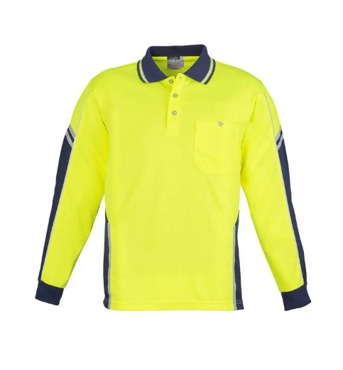 Picture of Syzmik, Mens Hi Vis L/S Squad Polo